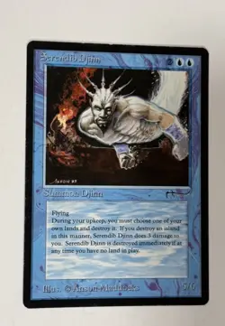 MTG Serendib Djinn Arabian Nights 1993 LP - Image 2