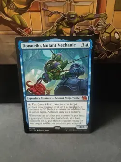 Wizards of the Coast MTG TMNT Donatello Mutant Mechanic Blue 0036 EN - Image 1