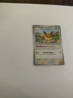 074/131 Eevee Prismatic Evolutions Stamped Promo Card - Pokemon Day 2025 - Image 2