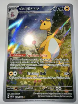 2026 Pokemon Card TCG ME04: Chaos Rising Ampharos IR 090/086 NM - Image 1