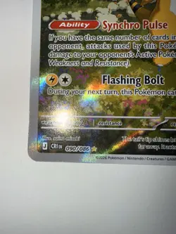 2026 Pokemon Card TCG ME04: Chaos Rising Ampharos IR 090/086 NM - Image 5