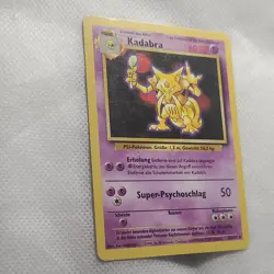 Wizards Pokemon Kadabra 32/102 Base Set German Unlimited Regular Uncommon 60HP - Image 2