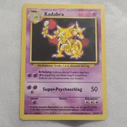 Wizards Pokemon Kadabra 32/102 Base Set German Unlimited Regular Uncommon 60HP - Image 4