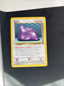 Pokemon Card Ditto 18/62 Fossil Set Non Holo Rare WOTC Played - Image 4