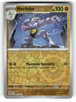 Machoke NM 067/165 Reverse Holo 151 Pokemon Uncommon - Image 1