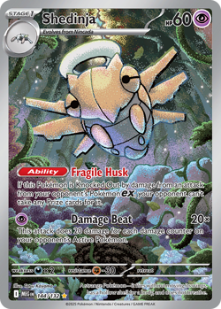 NM SHEDINJA 144/132 MEGA EVOLUTION ILLUSTRATION RARE - Image 3