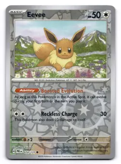 Eevee NM 074/131 Prismatic Evolutions Pokemon TCG Reverse Holo - Image 1