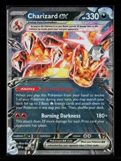 Pokemon 2025 Scarlet & Violet Promo Charizard EX #SVP EN 196 - Image 1