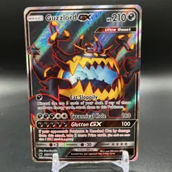 Guzzlord GX 105/111 Ultra Rare Crimson Invasion Pokemon Full Art Holo NM - Image 1
