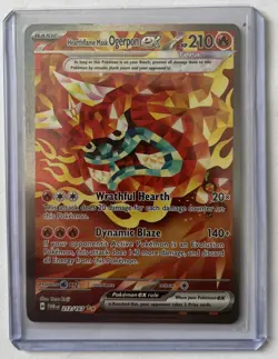 Pokemon TCG Heartflame Mask Ogerpon EX Twilight Masquerade 212/167 - Image 1