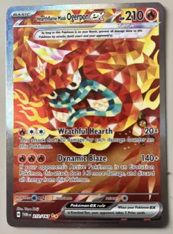 Pokemon TCG Heartflame Mask Ogerpon EX Twilight Masquerade 212/167 - Image 3