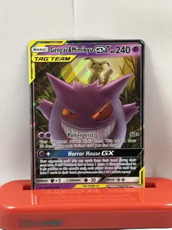 Pokemon TCG Gengar & Mimikyu GX Team Up Holo Ultra Rare Card 53/181 - Image 1