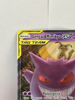 Pokemon TCG Gengar & Mimikyu GX Team Up Holo Ultra Rare Card 53/181 - Image 2