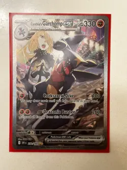 Pokemon TCG Cynthia's Garchomp EX Destined Rivals 232/182 - Image 1