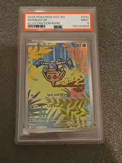 2026 Pokemon Asc En Hitmontop Illustration Rare Psa 9 - Image 1