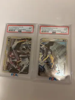 2010 Pokemon #101 #102 Seq SET - Palkia & Dialga Triumphant Legend PSA 9s - Image 1