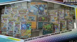 Pokemon TCG: Prismatic Evo Lucario Tyranitar Ex Premium Collection - Sealed! - Image 2