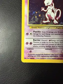 2000 Pokemon - Mewtwo #10/30 - Base Set 2 Unlimited - Holo Rare - LP - Image 5