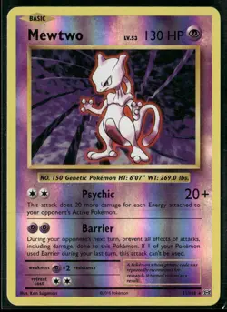Pokemon - Mewtwo 51/108 Reverse Holo XY Evolutions NM - Image 1