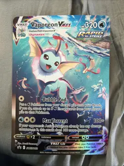 Vaporeon VMAX SWSH182 Jumbo Black Star Promo Oversized Pokemon TCG NM - Image 1
