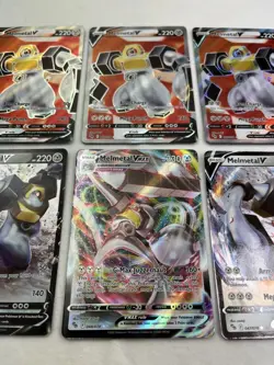 POKEMON TCG 6 Card Lot Of MELMETAL VMAX 048/78 & V 047/78 & V Alternate Art 75 - Image 3