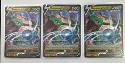 Pokemon Rayquaza V 110/203 Holo Card Lot Of 3 Evolving Skies Ultra Rare TCG - Image 1