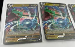 Pokemon Rayquaza V 110/203 Holo Card Lot Of 3 Evolving Skies Ultra Rare TCG - Image 3