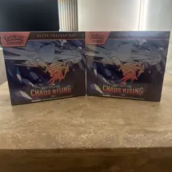 Pokemon TCG Chaos Rising ETB Bundle x2 - Sealed - Image 1