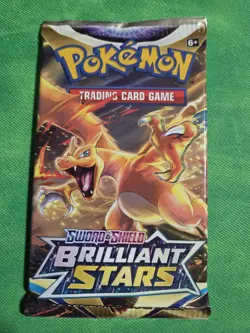 Pokemon TCG Sword & Shield Brilliant Stars Booster Pack 820650809965 - Image 1