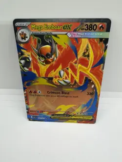 Pokemon Mega Emboar EX Full Art Holo 031/217 Stage 2 HP 380 Fire Pokemon TCG - Image 2