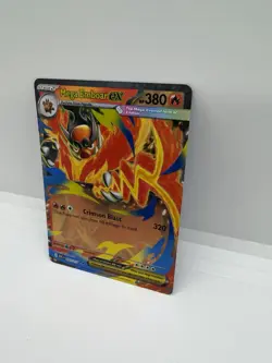 Pokemon Mega Emboar EX Full Art Holo 031/217 Stage 2 HP 380 Fire Pokemon TCG - Image 3