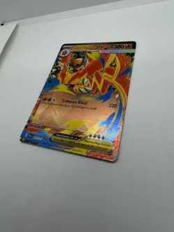 Pokemon Mega Emboar EX Full Art Holo 031/217 Stage 2 HP 380 Fire Pokemon TCG - Image 4