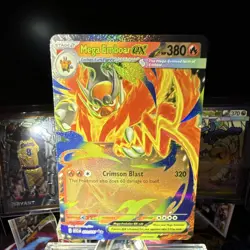 Pokemon TCG Mega Emboar EX Full Art Holo 031/217 Steam Siege Ultra Rare 380 HP - Image 1