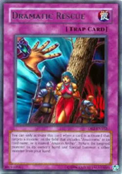 Dramatic Rescue - DR1-EN152 - Rare - Unlimited Edition - Moderately Played - Image 1