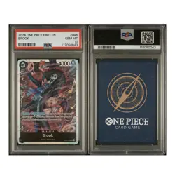ONE PIECE ENGLISH EB01 EXTRA BOOSTER MEMORIAL COLLECTION #046 BROOK SR PSA 10 - Image 3