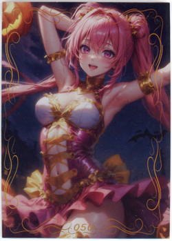 ❤SPICY HALLOWEEN GIRL - Goddess Anime Waifu Card - PEACH BLOSSOM BEAM - 050 - Image 1