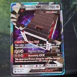 Pokemon Stakataka GX Ultra Beast Holo Card 102/168 Sun & Moon Celestial Storm - Image 2