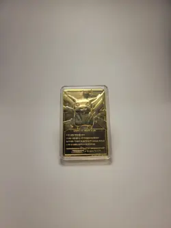 Pokemon Pikachu 23K Gold Plated Trading Card inc/ ball, Partial box - Image 3