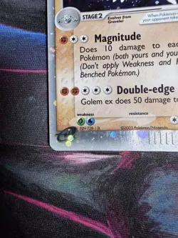 Pokemon E Reader Golem EX Holo Card Dragon 91/97 2003 LP - Image 3