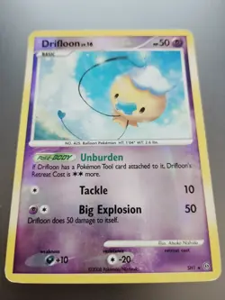 Shiny Drifloon SH1 Stormfront Pokemon Card Reverse Foil - Damage /Poor - Image 1