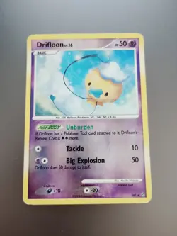 Shiny Drifloon SH1 Stormfront Pokemon Card Reverse Foil - Damage /Poor - Image 2