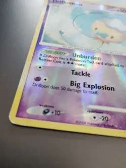 Shiny Drifloon SH1 Stormfront Pokemon Card Reverse Foil - Damage /Poor - Image 3