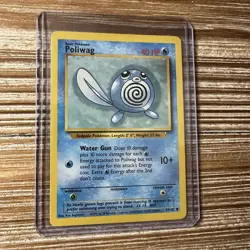 Pokemon Card Poliwag 59/102 Base Set Unlimited LP-NM - Image 1