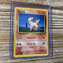 Ponyta 60/102 1999 Base Set Unlimited WOTC Pokemon Card LP-NM - Image 1