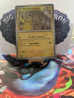 Pokemon x Natural History Museum Pikachu at the Museum Jumbo Promo Card SEALED - Image 1