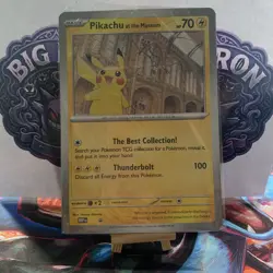Pokemon x Natural History Museum Pikachu at the Museum Jumbo Promo Card SEALED - Image 2