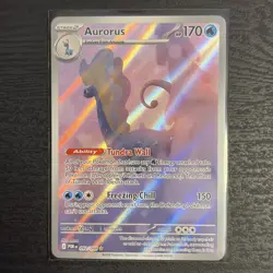 Aurorus 092/088 Holo Illustration Rare Perfect Order Pokemon Card Near Mint NM - Image 1