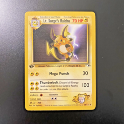 Lt. Surge's Raichu 28/132 1st Edition Gym Heroes Regular LP - Pokemon Card - Image 1