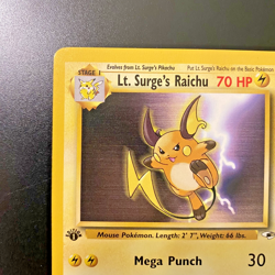Lt. Surge's Raichu 28/132 1st Edition Gym Heroes Regular LP - Pokemon Card - Image 2