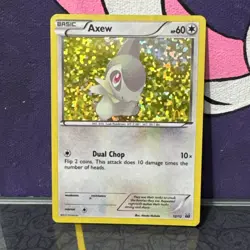 Axew 12/12 Holo 2012 McDonalds Exclusive Promo Pokemon Card TCG - Image 1